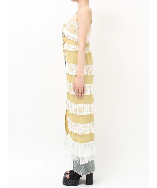 EVRIS（エヴリス）の「レースフリルロングジレ（シャツ/ブラウス・レディース・イエロー/ホワイト・FREE）」の22枚目の写真
