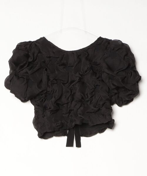 CLANE（クラネ）の「W FACE CLOUD PUFF SLEEVE TOPS（Tシャツ/カットソー・メンズ・ホワイト/ブラック・1）」の3枚目の写真