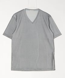 HIGH STREET | ＨＩＧＨ　ＳＴＲＥＥＴ∴ストライプフェードリブＶネック半袖Ｔシャツ(Tシャツ/カットソー)