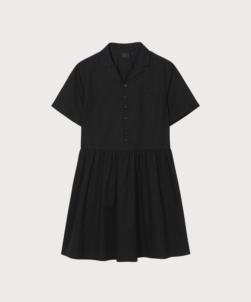 COVERNAT(カバーナット)の「WOMAN COLLARED HALF DRESS(ワンピース・レディース・アイボリー/ブラック・MEDIUM/SMALL)」の7枚目の写真