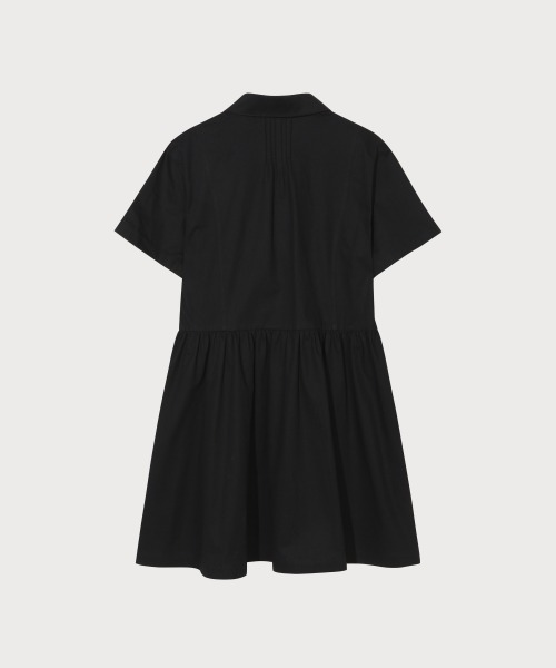 COVERNAT(カバーナット)の「WOMAN COLLARED HALF DRESS(ワンピース・レディース・アイボリー/ブラック・MEDIUM/SMALL)」の8枚目の写真
