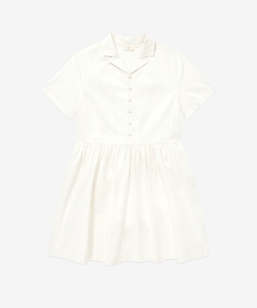 COVERNAT(カバーナット)の「WOMAN COLLARED HALF DRESS(ワンピース・レディース・アイボリー/ブラック・MEDIUM/SMALL)」の13枚目の写真