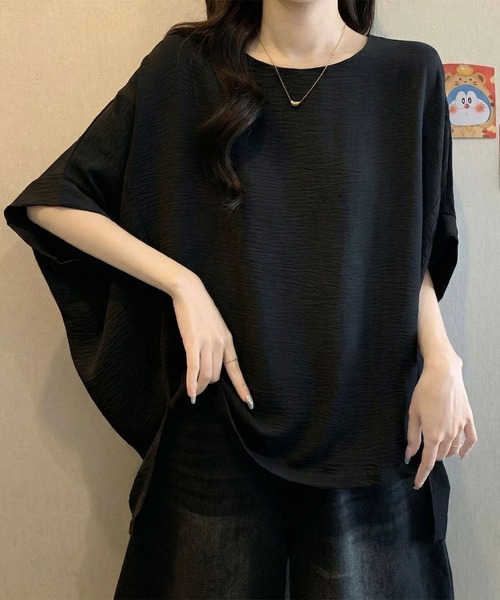 aimoha(アイモハ)の「ドルマンスリーブ ルーズシルエット カットソー (SS)(Tシャツ/カットソー・レディース・ホワイト/ベージュ/ブラック・FREE)」の10枚目の写真