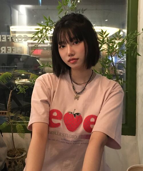 ambler(エムブラー)の「ストロベリー アプリケ刺繍 半袖Tシャツ AS1308 (アイボリー)(Tシャツ/カットソー・レディース・その他・SMALL/MEDIUM/FREE)」の4枚目の写真