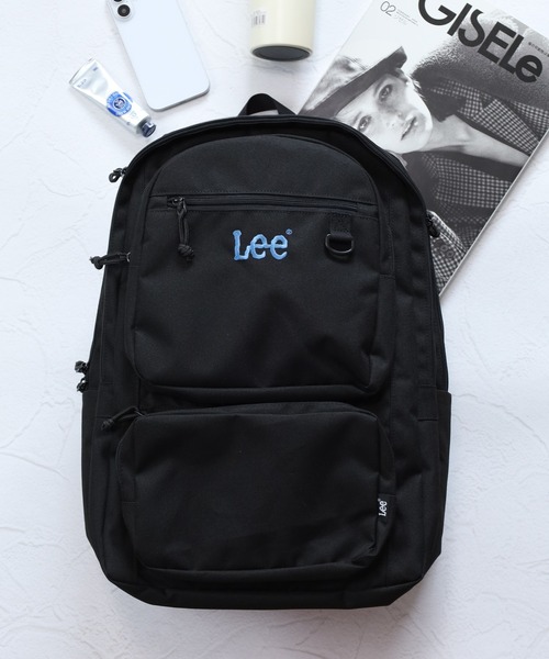 Lee(リー)の「Lee2ポケット2層リュック(バックパック/リュック・メンズ・ブラック×ブルー/ブラック×ホワイト/ライトベージュ・FREE)」の2枚目の写真