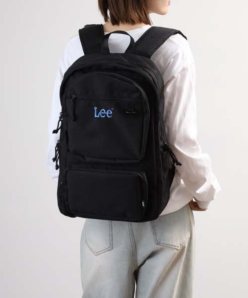 Lee(リー)の「Lee2ポケット2層リュック(バックパック/リュック・メンズ・ブラック×ブルー/ブラック×ホワイト/ライトベージュ・FREE)」の8枚目の写真