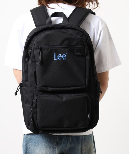 Lee(リー)の「Lee2ポケット2層リュック(バックパック/リュック・メンズ・ブラック×ブルー/ブラック×ホワイト/ライトベージュ・FREE)」の5枚目の写真