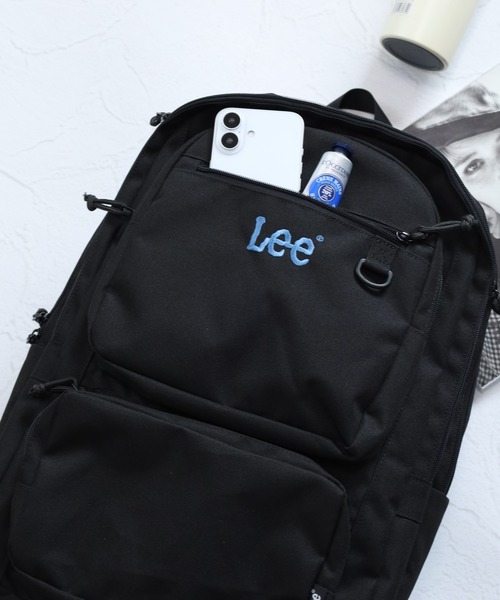 Lee(リー)の「Lee2ポケット2層リュック(バックパック/リュック・メンズ・ブラック×ブルー/ブラック×ホワイト/ライトベージュ・FREE)」の18枚目の写真