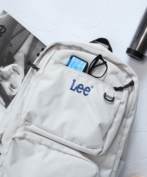 Lee(リー)の「Lee2ポケット2層リュック(バックパック/リュック・メンズ・ブラック×ブルー/ブラック×ホワイト/ライトベージュ・FREE)」の17枚目の写真