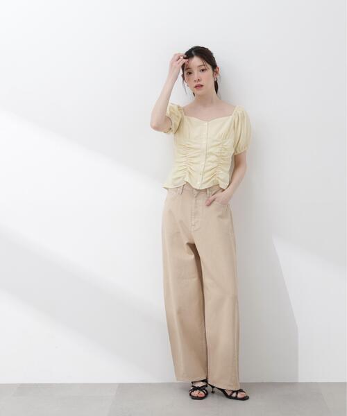 PROPORTION BODY DRESSING(プロポーションボディドレッシング)の「【加藤栞さん着用】<a>ワイドバレルパンツ / 1216139405(その他パンツ・レディース・ベージュ/ブルー系その他/ブルー・MEDIUM/P/S/SMALL)」の5枚目の写真