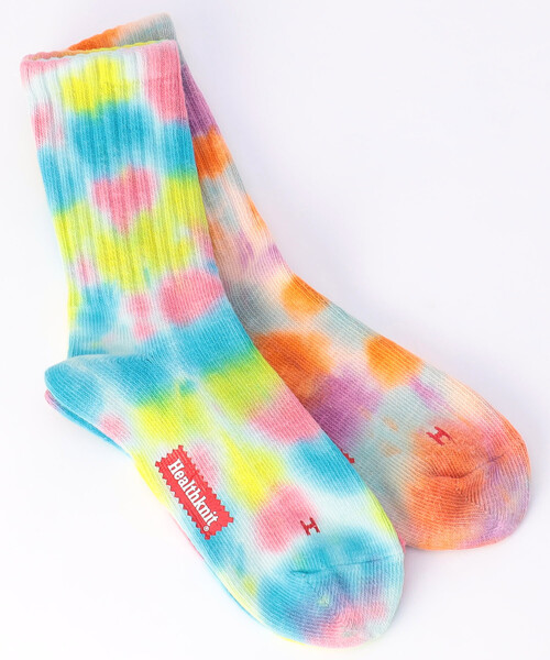 FREAK'S STORE(フリークスストア)の「タイダイ クルーソックス(25.0-27.0cm対応)(ソックス/靴下・メンズ・その他9・ONE SIZE)」の1枚目の写真