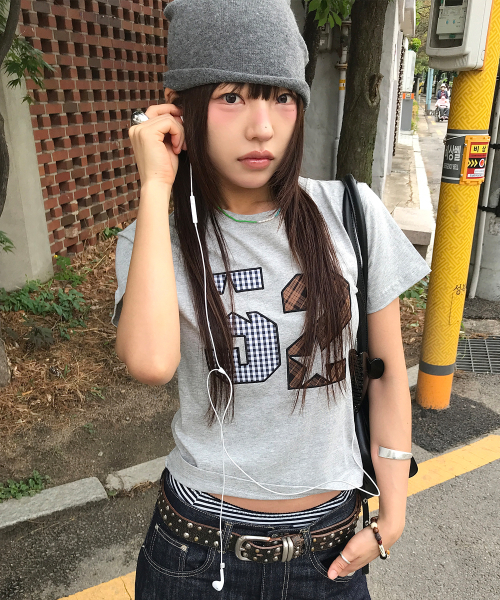 AMESWORLDWIDE(アメスワールドワイド)の「52 APPLIQUE TEE GREY(Tシャツ/カットソー・レディース・その他・SMALL/MEDIUM/LARGE)」の16枚目の写真