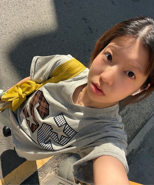 AMESWORLDWIDE(アメスワールドワイド)の「52 APPLIQUE TEE GREY(Tシャツ/カットソー・レディース・その他・SMALL/MEDIUM/LARGE)」の15枚目の写真