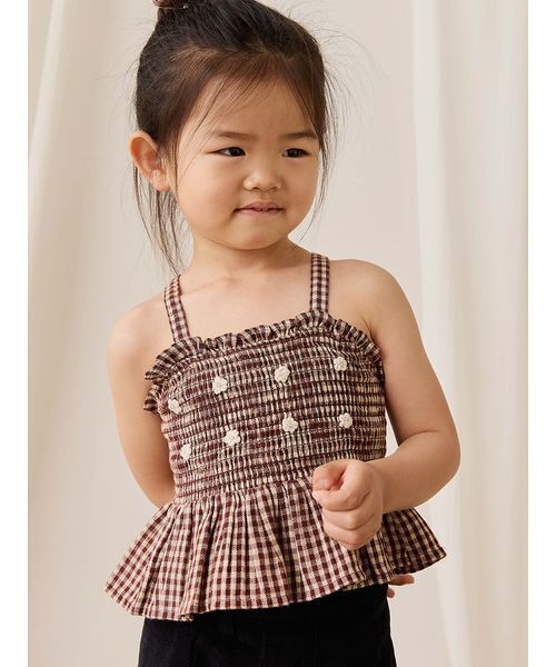 セール】キャミトップスCinnamon Gingham（シャツ/ブラウス）｜JAMIE