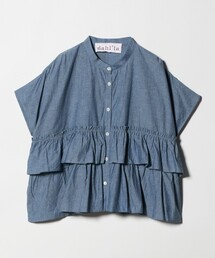 dahl'ia（ダリア）の「＜dahl’ia＞フリル ショートスリーブ ブラウス（シャツ/ブラウス）」