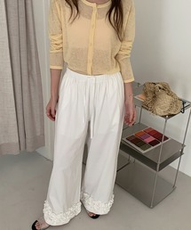 Doula Doula | 裾フリルワイドイージーパンツ(その他パンツ)