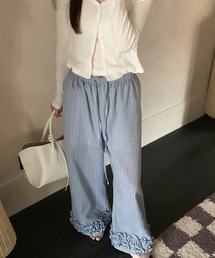 Doula Doula | 裾フリルワイドイージーパンツ(その他パンツ)