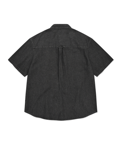 COVERNAT(カバーナット)の「Cロゴデニムハーフシャツブラック(シャツ/ブラウス・レディース・その他・X-SMALL/SMALL/MEDIUM/LARGE/X-LARGE/XX-LARGE)」の6枚目の写真