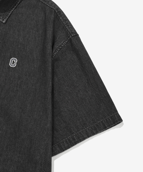 COVERNAT(カバーナット)の「Cロゴデニムハーフシャツブラック(シャツ/ブラウス・レディース・その他・X-SMALL/SMALL/MEDIUM/LARGE/X-LARGE/XX-LARGE)」の10枚目の写真