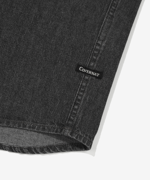 COVERNAT(カバーナット)の「Cロゴデニムハーフシャツブラック(シャツ/ブラウス・レディース・その他・X-SMALL/SMALL/MEDIUM/LARGE/X-LARGE/XX-LARGE)」の8枚目の写真