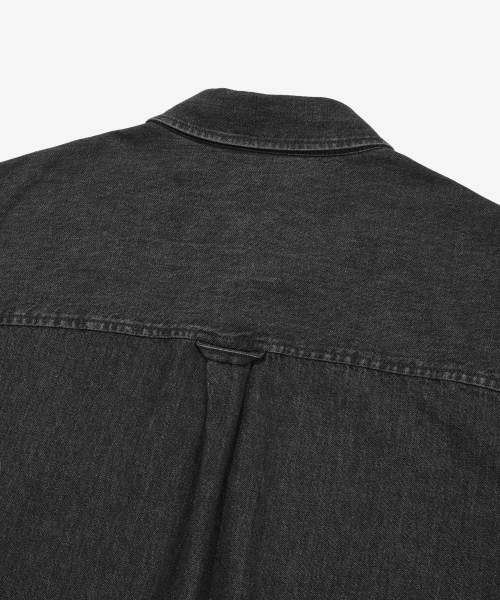 COVERNAT(カバーナット)の「Cロゴデニムハーフシャツブラック(シャツ/ブラウス・レディース・その他・X-SMALL/SMALL/MEDIUM/LARGE/X-LARGE/XX-LARGE)」の7枚目の写真