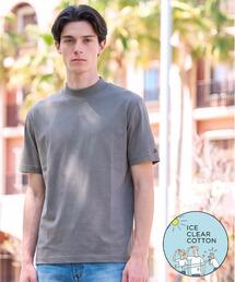DRESSTERIOR | 【接触冷感/抗菌防臭/消臭】ICE CLEAR COTTON モックネックTシャツ(Tシャツ/カットソー)