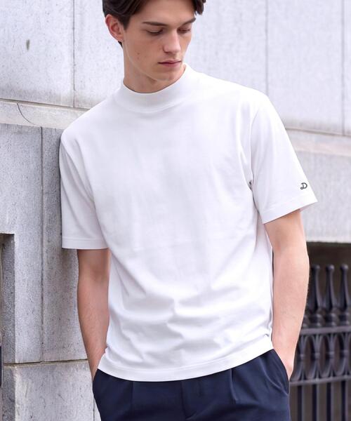 DRESSTERIOR（ドレステリア）の「【接触冷感／抗菌防臭／消臭】ICE CLEAR COTTON モックネックTシャツ（Tシャツ/カットソー・メンズ・ブラック/ダークグレー/ネイビー/ホワイト・91/90/92/94）」の7枚目の写真