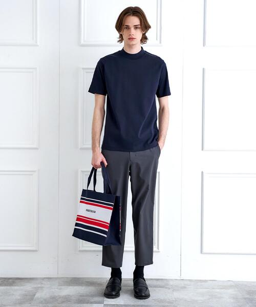 DRESSTERIOR（ドレステリア）の「【接触冷感／抗菌防臭／消臭】ICE CLEAR COTTON モックネックTシャツ（Tシャツ/カットソー・メンズ・ブラック/ダークグレー/ネイビー/ホワイト・91/90/92/94）」の17枚目の写真
