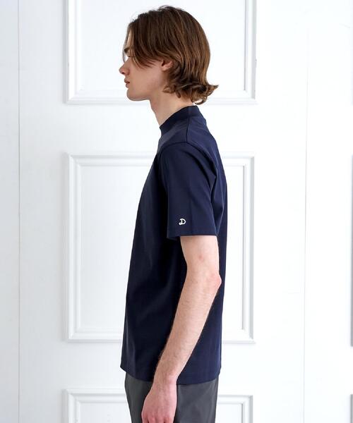 DRESSTERIOR（ドレステリア）の「【接触冷感／抗菌防臭／消臭】ICE CLEAR COTTON モックネックTシャツ（Tシャツ/カットソー・メンズ・ブラック/ダークグレー/ネイビー/ホワイト・91/90/92/94）」の19枚目の写真