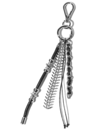 BASEMOMENT（ベースモーメント）の「レザーミックスチェーンキーホルダー（キーケース/キーアクセサリー）」