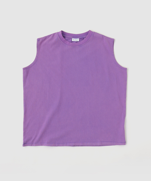SandWaterr(サンドウォーター)の「SandWaterr / サンドウォーター ORGANIZED BAGGY TEE NS / COTT(タンクトップ・メンズ・ホワイト/ブラック/パープル・2)」の3枚目の写真
