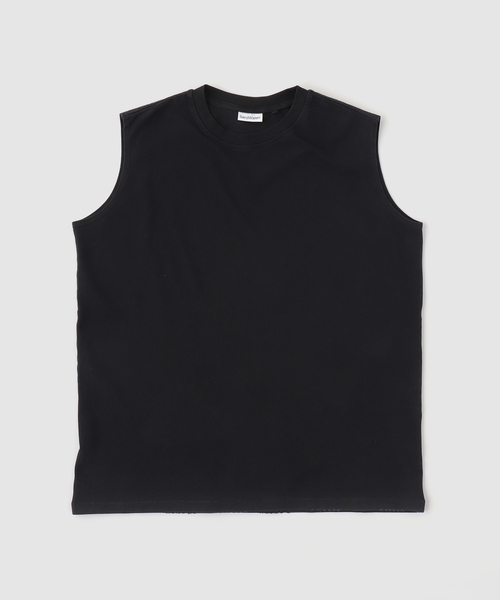 SandWaterr(サンドウォーター)の「SandWaterr / サンドウォーター ORGANIZED BAGGY TEE NS / COTT(タンクトップ・メンズ・ホワイト/ブラック/パープル・2)」の1枚目の写真