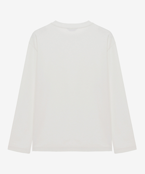 MINDBRIDGE（マインドブリッジ）の「ワッフル生地セミオーバーTシャツ - 2カラー（Tシャツ/カットソー・メンズ・グレー/オフホワイト・100/110/95/105）」の5枚目の写真