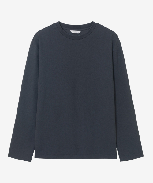 MINDBRIDGE（マインドブリッジ）の「ワッフル生地セミオーバーTシャツ - 2カラー（Tシャツ/カットソー・メンズ・グレー/オフホワイト・100/110/95/105）」の6枚目の写真