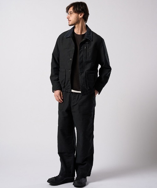 wjk(ダヴルジェイケイ)の「msw1867- back boa cut-off crew 裏起毛スウェット(7144 pe57j)(スウェット・メンズ・ブラック/チャコール/ホワイト・S/M/L/XL)」の12枚目の写真