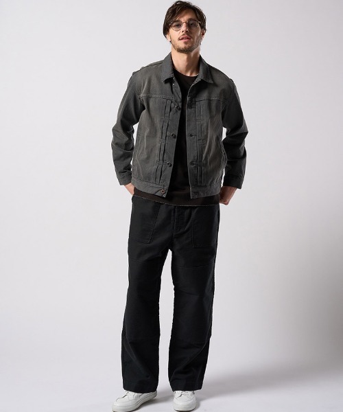 wjk(ダヴルジェイケイ)の「msw1867- back boa cut-off crew 裏起毛スウェット(7144 pe57j)(スウェット・メンズ・ブラック/チャコール/ホワイト・S/M/L/XL)」の13枚目の写真