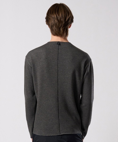 wjk(ダヴルジェイケイ)の「msw1867- back boa cut-off crew 裏起毛スウェット(7144 pe57j)(スウェット・メンズ・ブラック/チャコール/ホワイト・S/M/L/XL)」の16枚目の写真