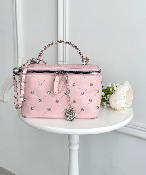 wears(ウェアーズ)の「2wayバニティショルダーバッグ(ショルダーバッグ・レディース・ブラック/ホワイト/ピンク・FREE)」の3枚目の写真