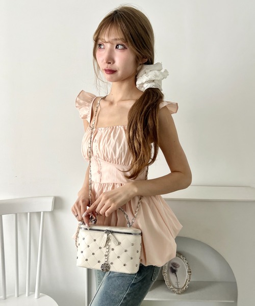 wears(ウェアーズ)の「2wayバニティショルダーバッグ(ショルダーバッグ・レディース・ブラック/ホワイト/ピンク・FREE)」の9枚目の写真