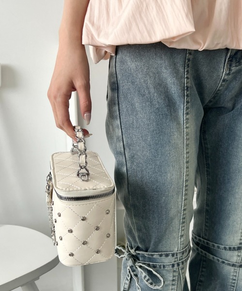 wears(ウェアーズ)の「2wayバニティショルダーバッグ(ショルダーバッグ・レディース・ブラック/ホワイト/ピンク・FREE)」の10枚目の写真