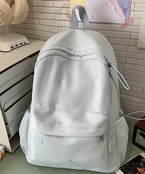 VIBGYOR(ヴィブジョー)の「lulunoix/リボン刺繍リュック N15482(バックパック/リュック・キッズ・グリーン/ピンク/イエロー/ブルー・FREE)」の5枚目の写真
