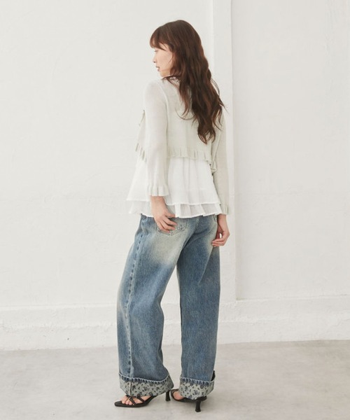 archives(アルシーヴ)の「花柄プリントロールアップデニム(デニムパンツ・レディース・ロイヤルブルー/ブルー・SMALL/MEDIUM)」の15枚目の写真