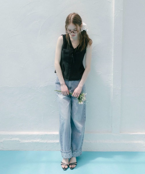 archives(アルシーヴ)の「花柄プリントロールアップデニム(デニムパンツ・レディース・ロイヤルブルー/ブルー・SMALL/MEDIUM)」の22枚目の写真