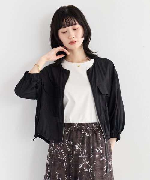 YECCA VECCA(イェッカヴェッカ)の「コットンスムースノースリーブトップス(Tシャツ/カットソー・レディース・ベージュ/ブラック/オフホワイト・FREE)」の14枚目の写真