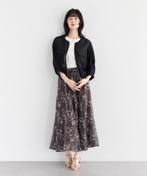 YECCA VECCA(イェッカヴェッカ)の「コットンスムースノースリーブトップス(Tシャツ/カットソー・レディース・ベージュ/ブラック/オフホワイト・FREE)」の15枚目の写真