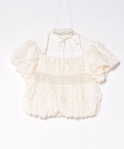 トップス CLANE W FACE TOPSTITCHED FRILL TOPS CLANE W FACE TOPSTITCHED FRILL TOPS（シャツ/ブラウス）｜CLANE