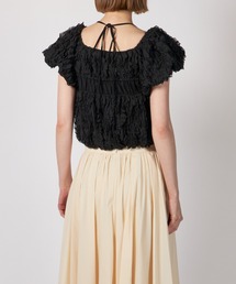 CLANE（クラネ）の「CLANE W FACE TOPSTITCHED FRILL TOPS（シャツ