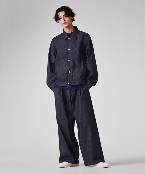 PS Paul Smith(ピーエスポールスミス)の「COOLMAX(R)デニムジャケット / 162753 EXSB04(ブルゾン・メンズ・ダークブルー・LARGE/MEDIUM/SMALL)」の2枚目の写真