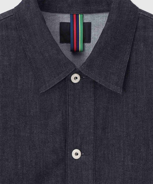 PS Paul Smith(ピーエスポールスミス)の「COOLMAX(R)デニムジャケット / 162753 EXSB04(ブルゾン・メンズ・ダークブルー・LARGE/MEDIUM/SMALL)」の6枚目の写真