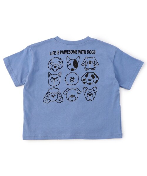 BREEZE(ブリーズ)の「グラフィックバリエーション半袖Tシャツ(Tシャツ/カットソー・キッズ・ブラック/アイボリー/サックスブルー/ピンク/レインボー/ライム/レッド/サーモンピンク/チャコール/キナリ/ミント/ネイビー/オレンジ/パープル/イエロー/ブルー/グレー/レモンイエロー/オフホワイト/ローズ・80/90/100/110/120/130/140/150)」の12枚目の写真